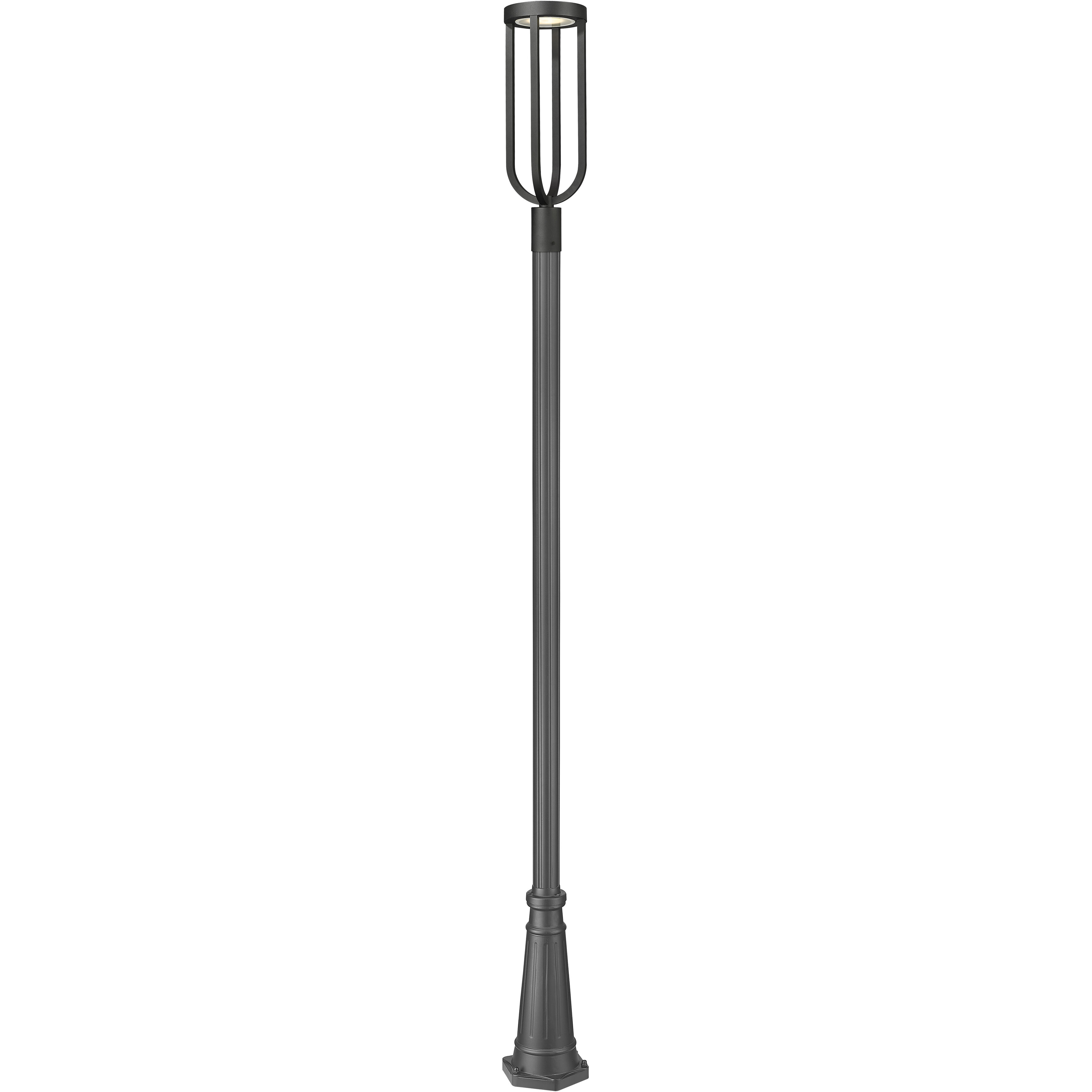 Leland LED 117.75 inch Sand Black Outdoor Post Mounted Fixture