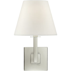 Studio VC Architectural Wall 1 Light 7 inch Polished Nickel Wall Sconce Wall Light in Linen
