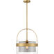Ravik 1 Light 15.5 inch Legacy Brass Convertible Pendant/Semi-Flush Mount Ceiling Light