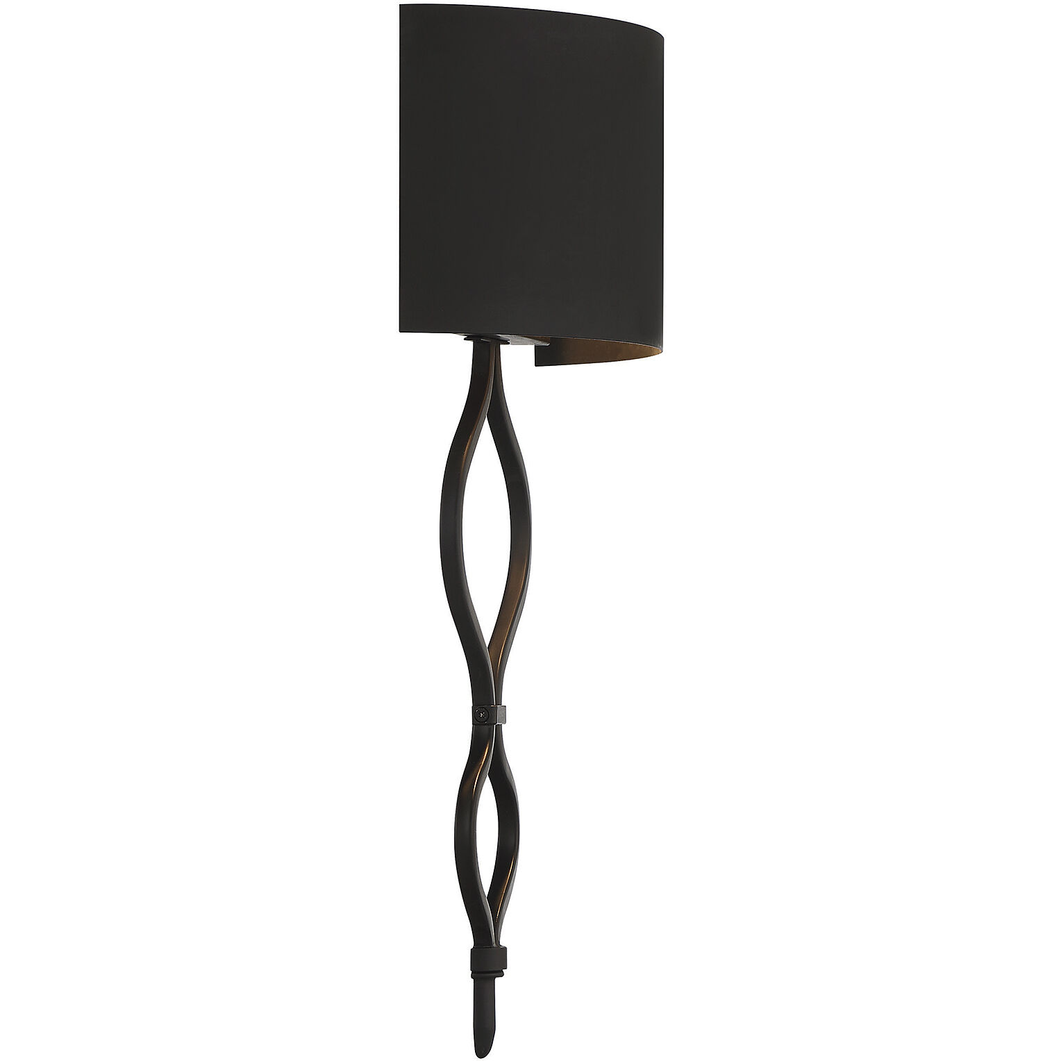 Como LED 11 inch Matte Black ADA Wall Sconce Wall Light, Essentials