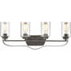 Market Square 4 Light 28 inch Oil Rubbed Bronze Vanity Light Wall Light