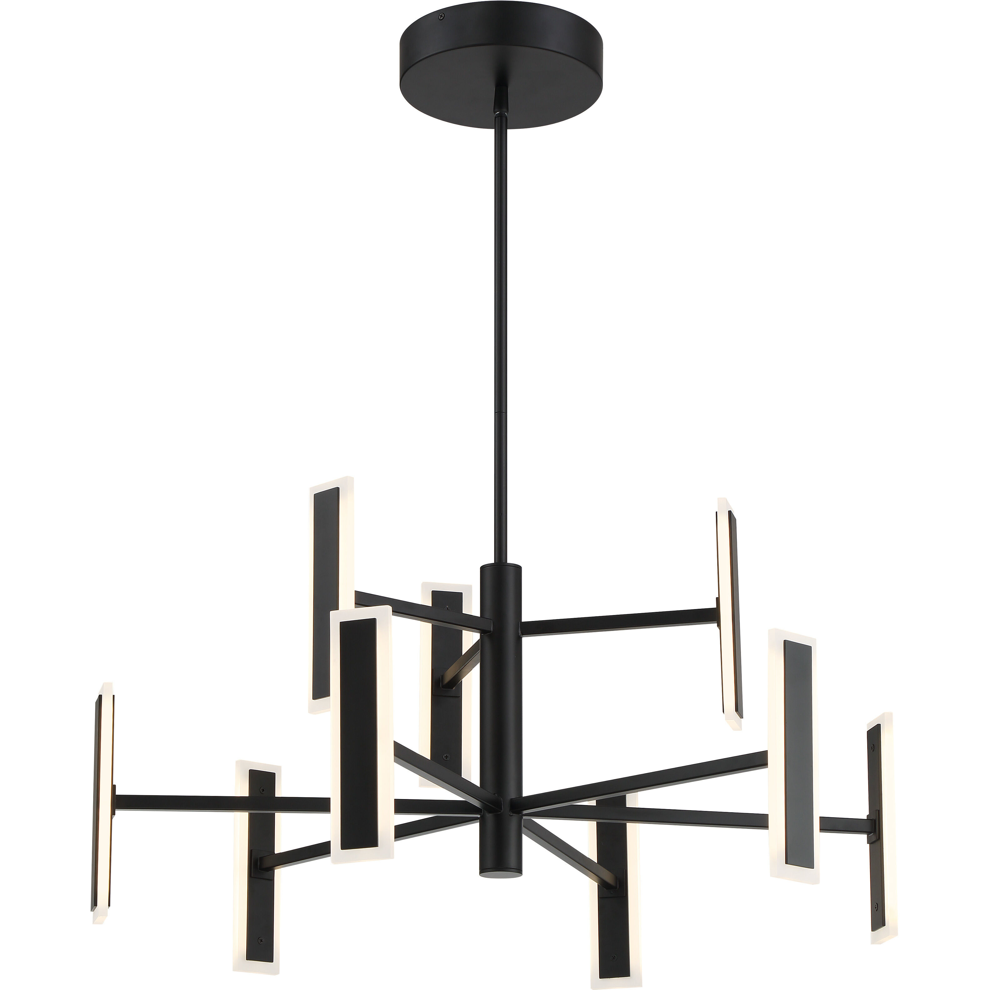 Edge LED 54 inch Coal Chandelier Ceiling Light