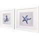 Indigo Sealife Blue and Gray and White and Multi Framed Art, Propac