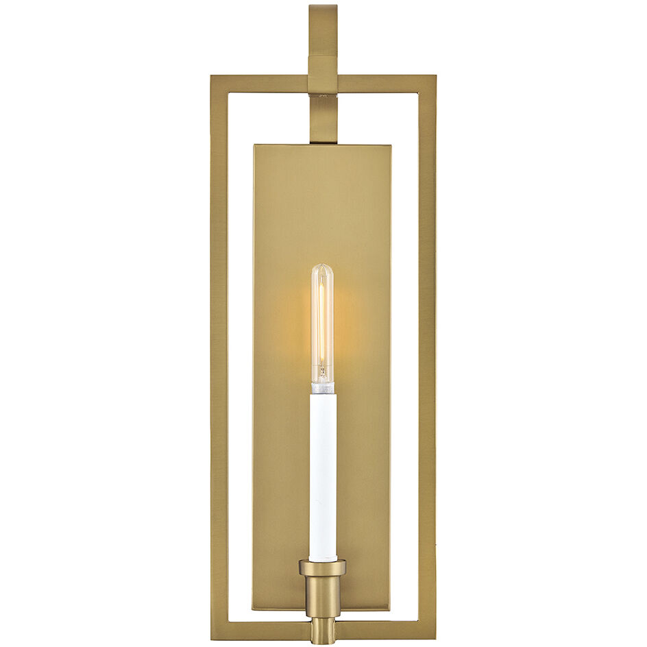 Stassi Sconce Wall Light in Lacquered Brass