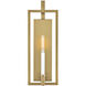 Stassi Sconce Wall Light in Lacquered Brass