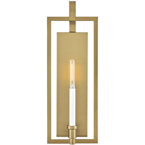 Stassi Sconce Wall Light in Lacquered Brass