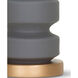 Luca 28.5 inch 150.00 watt Charcoal Grey Matte Table Lamp Portable Light