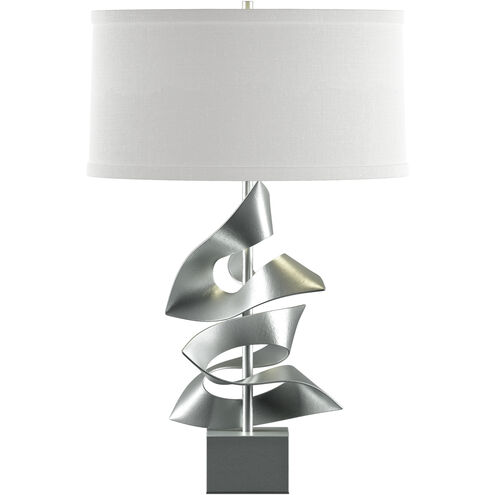 Gallery Twofold 24.7 inch 150 watt Vintage Platinum Table Lamp Portable Light in Natural Anna, Twofold