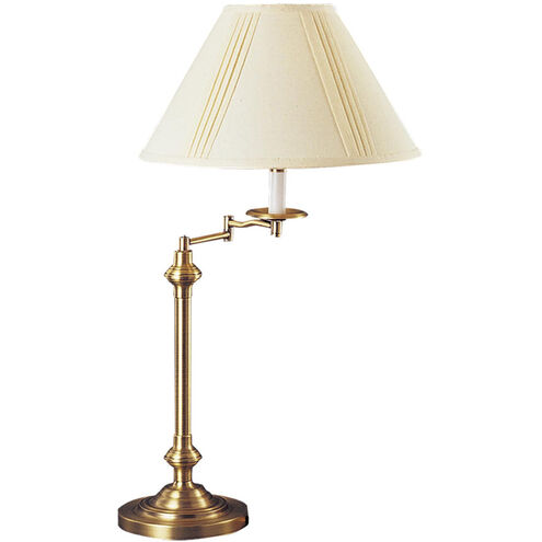 Signature 30 inch 150 watt Antique Brass Swing Arm Table Lamp Portable Light