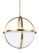 Alturas 3 Light 19 inch Satin Brass Pendant Ceiling Light