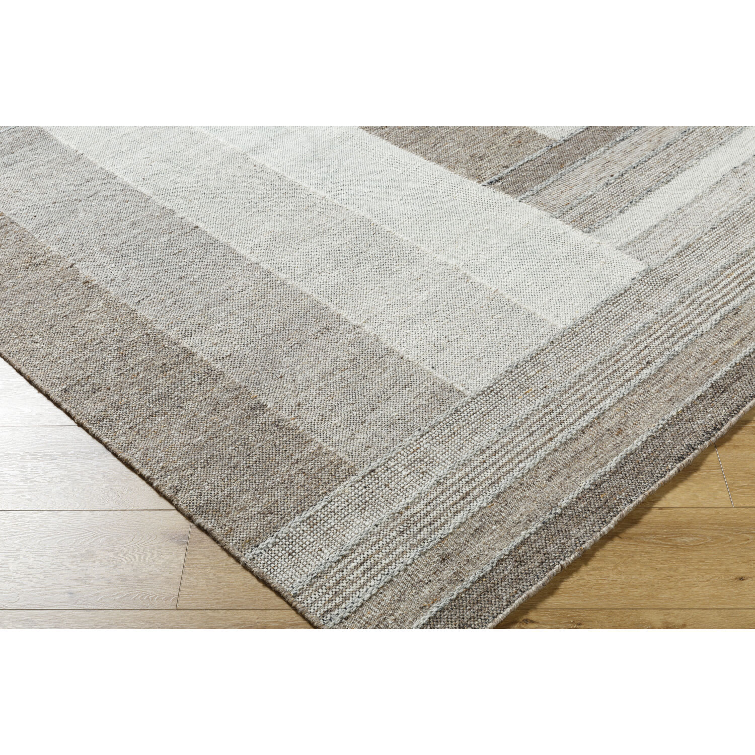Celtic 36 X 24 inch Warm Grey / Sage / Grey / Prairie Dust / Light Silver Handmade Rug in 2 x 3