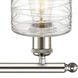 Ballston Cobbleskill LED 26 inch Polished Nickel Bath Vanity Light Wall Light in Deco Swirl Glass