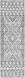 Napoli 96 X 30 inch Light Gray Rug, Runner