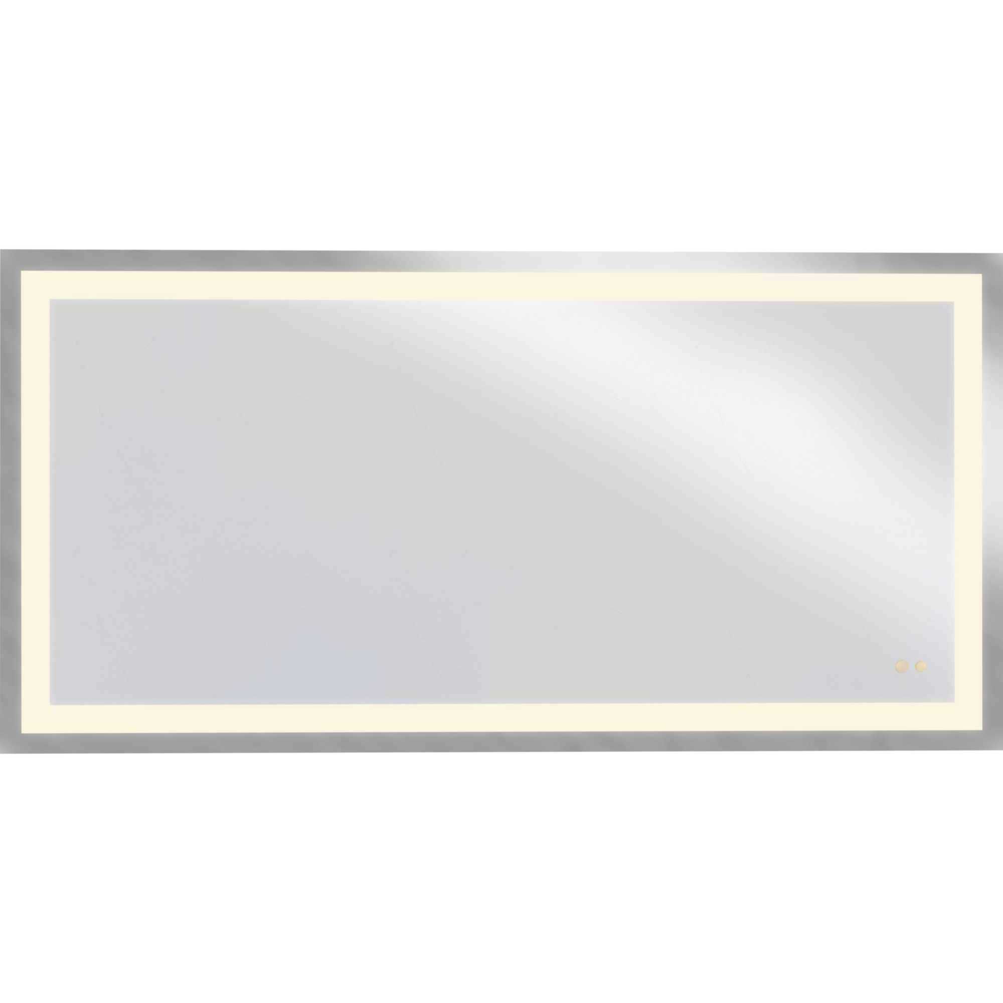 Captarent LED 72 X 36 inch White LED Mirror, Progress LED