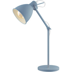 Priddy 17.05 inch 40 watt Pastel Light Blue Desk Lamp Portable Light