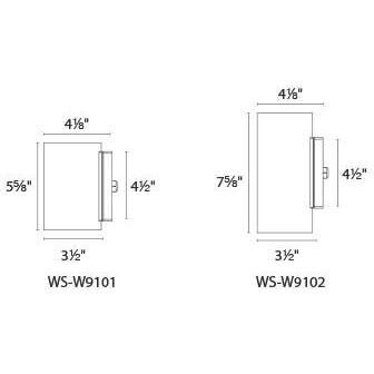 Vessel LED 5.6 inch Bronze Outdoor Wall Light in 1, 2700K