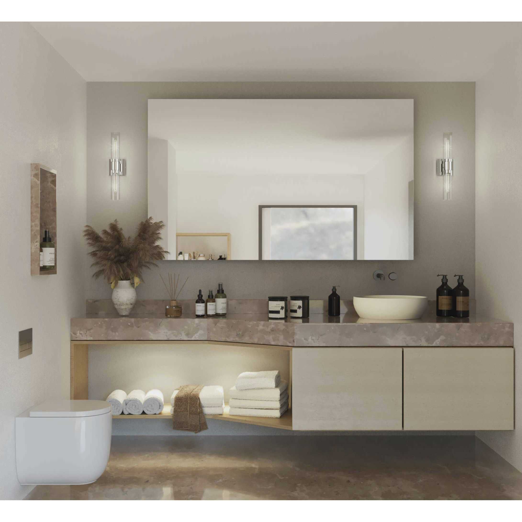 Clarion 2 Light 20 inch Polished Chrome Bath Vanity Wall Light