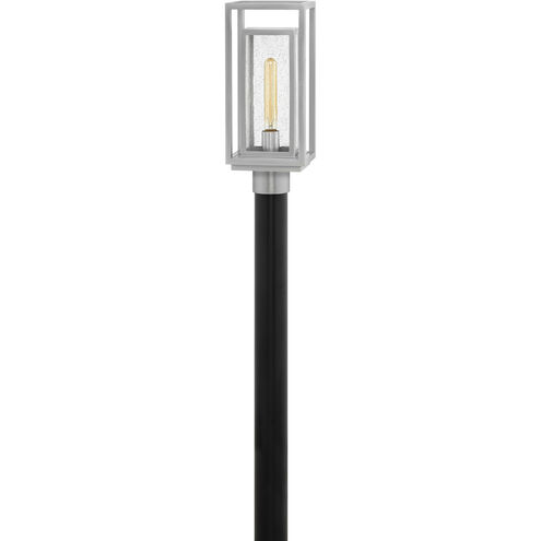 Coastal Elements Republic 1 Light 17 inch Satin Nickel Outdoor Post Mount Lantern in Non-LED, Estate Series
