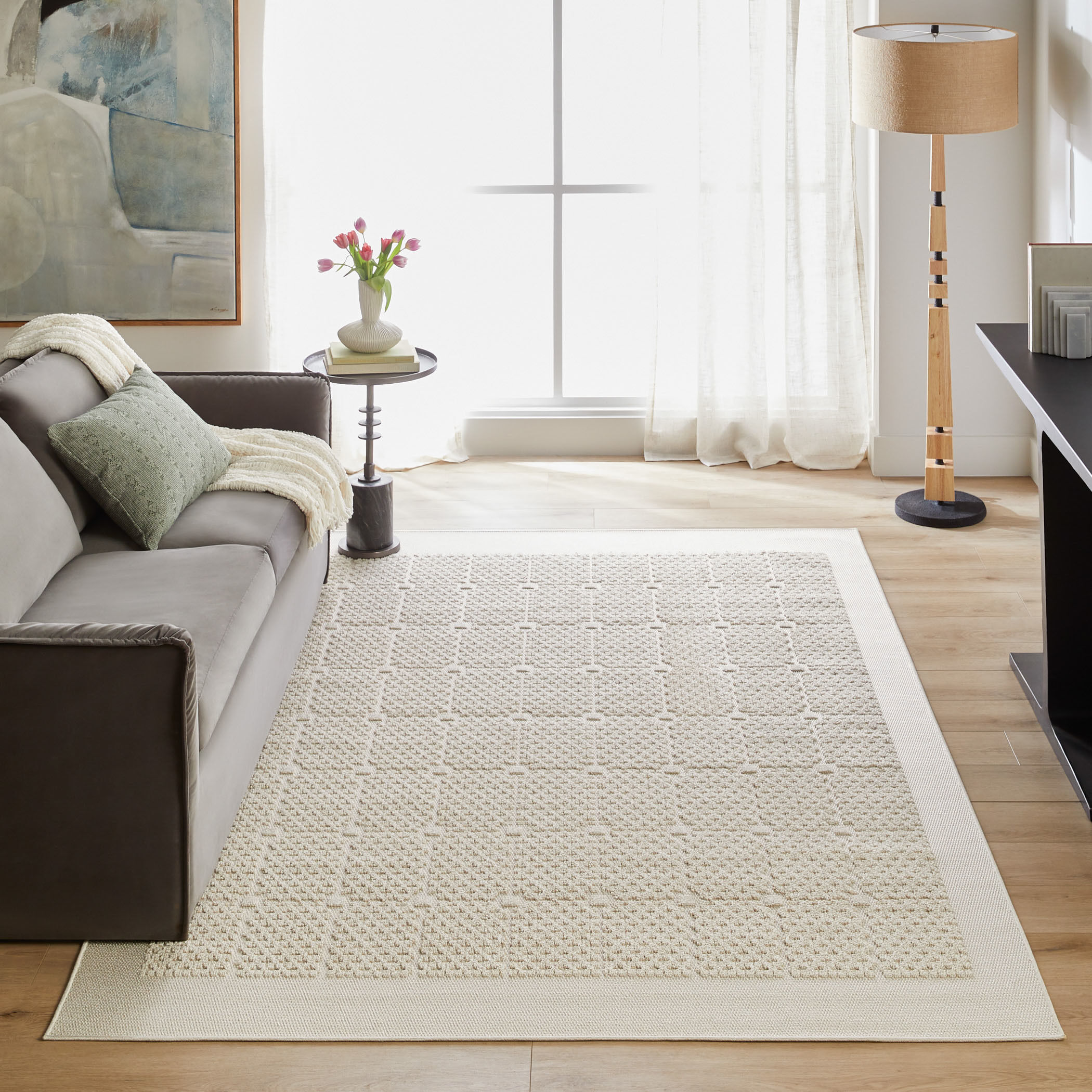 Forza 36 X 24 inch Neutral Rug in 2 x 3