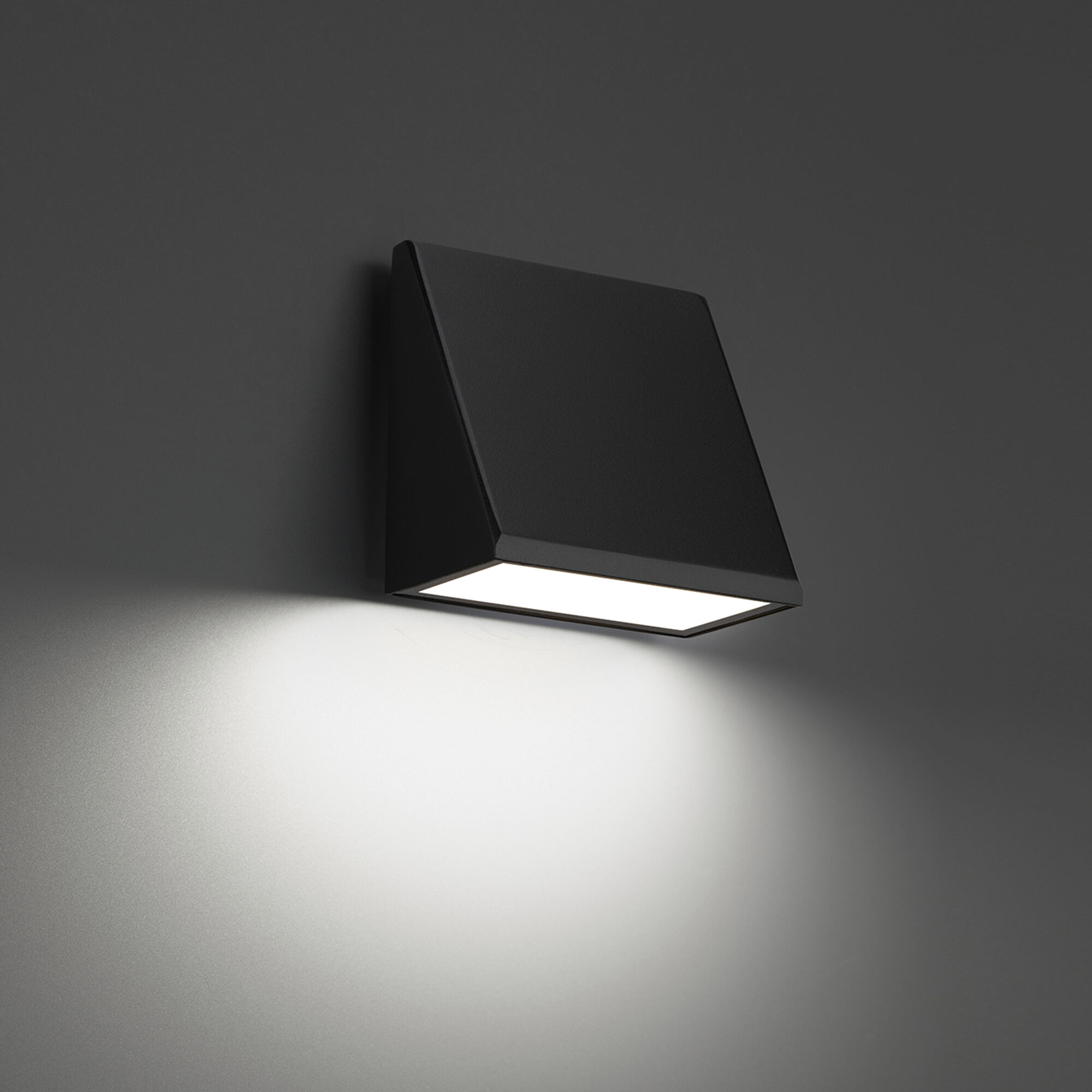 Flue 1 Light 5.5 inch Black Outdoor Wall Light in 3500K