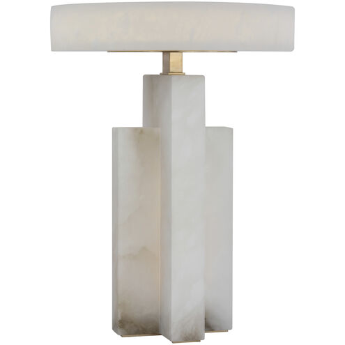 Kelly Wearstler Trancas 19 inch 9 watt Alabaster and Brass Table Lamp Portable Light, Medium