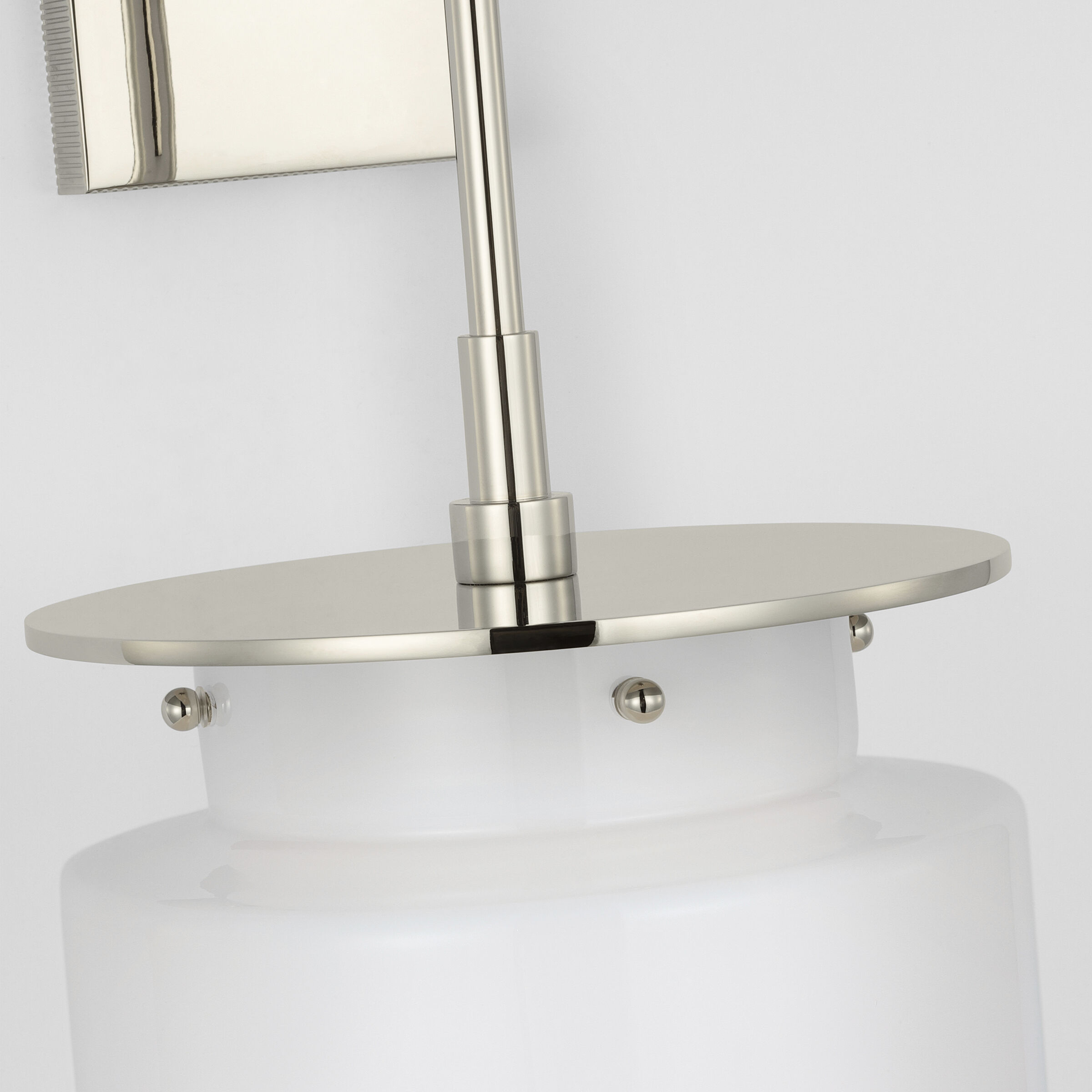 Ray Booth Elias LED 9 inch Polished Nickel Sconce Wall Light