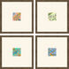Florals Collection Blue Framed Art