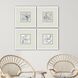 Pathways Blue and White and Metallic Framed Art, The Studio