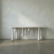 Drop 76 X 20 inch White Wash Console