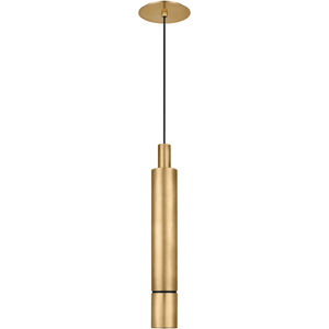 Mick De Giulio Sottile LED Natural Brass Pendant Ceiling Light, Integrated LED