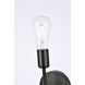 Keely 1 Light 5 inch Black Bath Sconce Wall Light