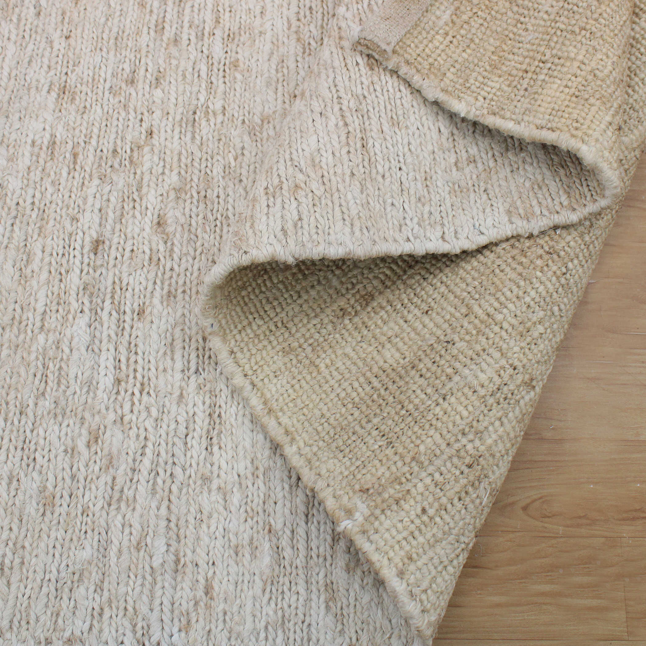 Makula 108 X 72 inch Ivory Jute Rug, 6ft x 9ft