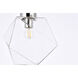 Lawrence 1 Light 10 inch Chrome Flush Mount Ceiling Light