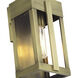Berksford 1 Light 9 inch Antique Brass Outdoor Wall Lantern