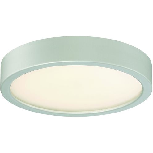 John LED 8 inch Silver Flush Mount Ceiling Light, Outdoor