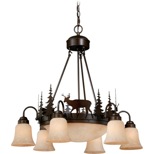 Bryce 9 Light 29 inch Burnished Bronze Chandelier Ceiling Light