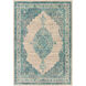 Morocco 36 X 24 inch Teal; Multicolored Rug in 2 x 3
