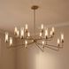 Baker 16 Light 61 inch Warm Brass Chandelier Ceiling Light, Essentials