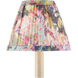 Wildflower Magenta and Green and Blue 6 inch Tapered Chandelier Shade