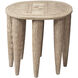 Naga 22 X 21.25 inch Bleached Side Table