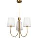 Rhythm LED 23.6 inch Brushed Gold Chandelier Ceiling Light