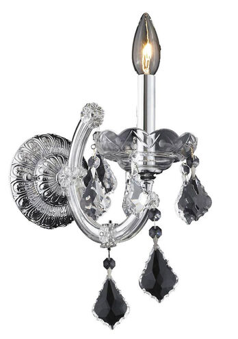 Maria Theresa 1 Light 8 inch Chrome Wall Sconce Wall Light in Clear, Royal Cut