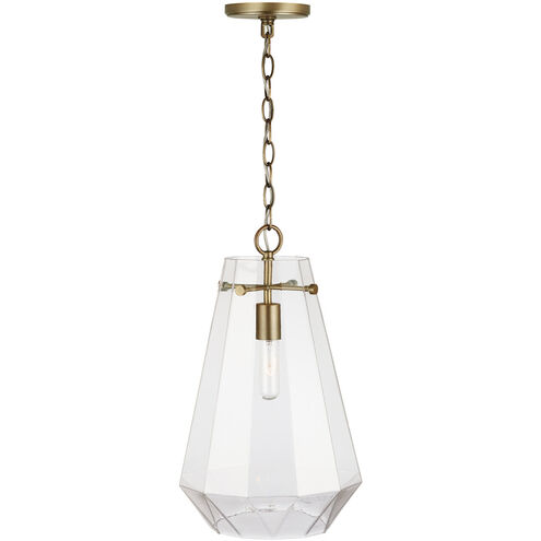 Lee 1 Light 11 inch Aged Brass Pendant Ceiling Light