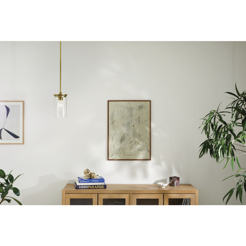 Crosby 1 Light Natural Brass Mini Pendant Ceiling Light
