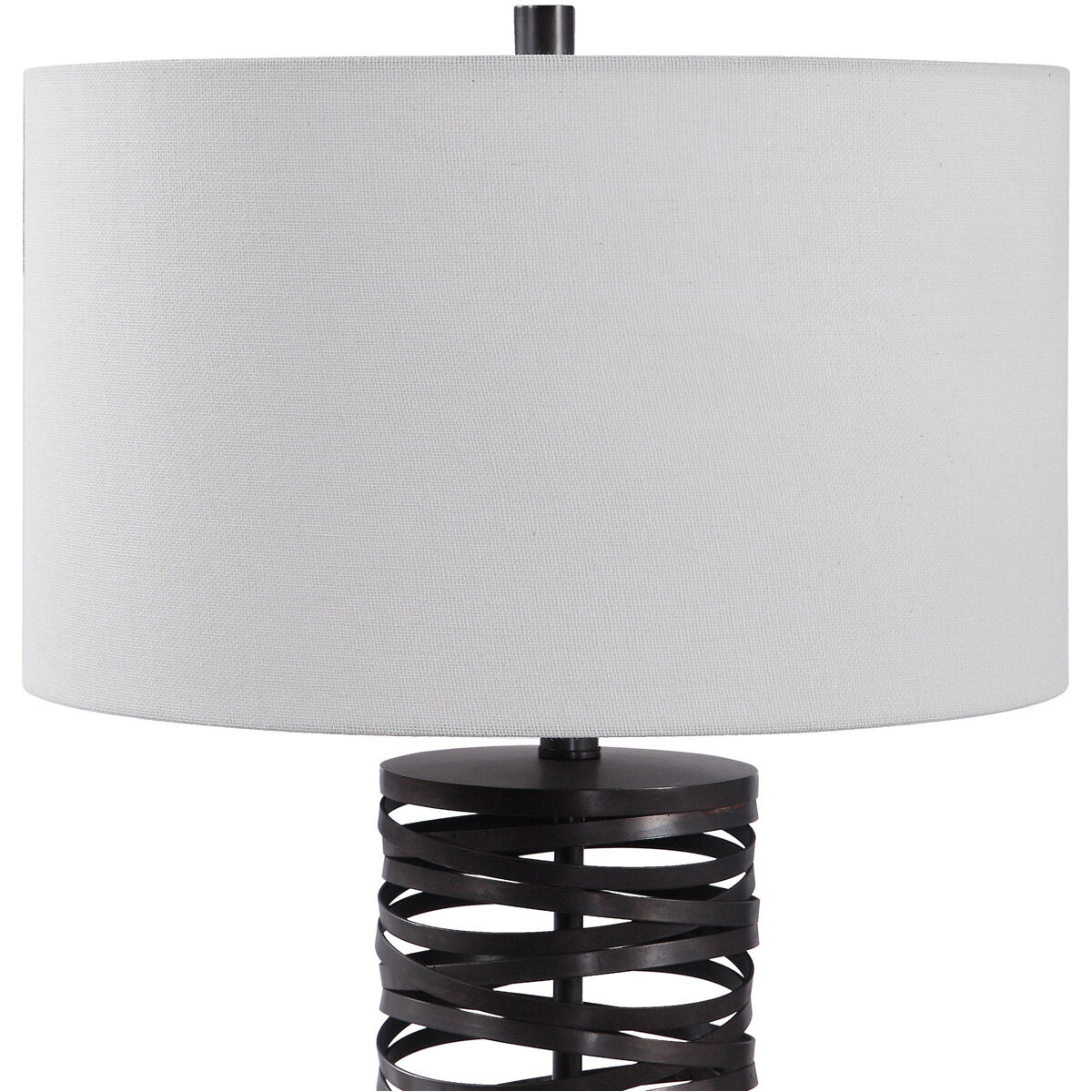 Alita 30 inch 150 watt Rust Black Table Lamp Portable Light