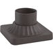 The Great Outdoors 5.88 inch Dorian Bronze Outdoor Pier Mount, The Great Outdoors
