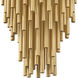 Lisa McDennon Bijou 13 Light 32 inch Deluxe Gold Chandelier Ceiling Light