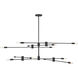 Lyrique 12 Light 54.25 inch Matte Black Chandelier Ceiling Light