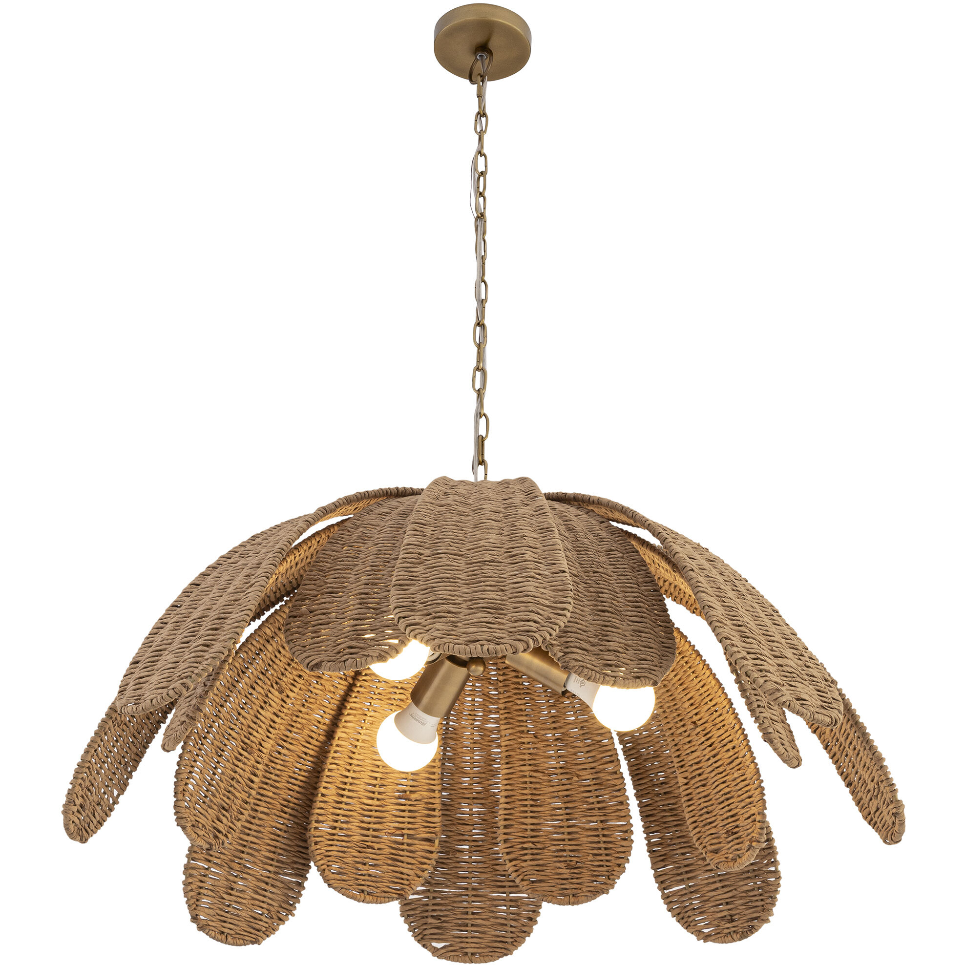 Covea 3 Light 30 inch Legacy Brass Pendant Ceiling Light