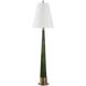 Riccardi 38 inch 100 watt Moss Green Glaze and Antique Brass Table Lamp Portable Light